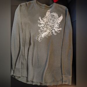 Men's Gray Graphic Sweater